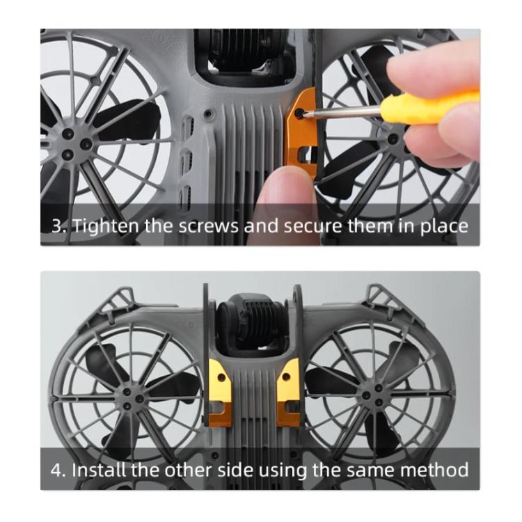 Paraurti in fibra di carbonio RCSTQ per DJI Neo 2, protezione anticollisione per gimbal e obiettivo., Carbon Fiber Bumper
