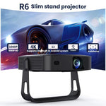 Videoproiettore portatile ultrasottile R6 HD 1080P con autofocus, mini proiettore per uso domestico, US Plug, EU Plug, UK Plug, AU Plug