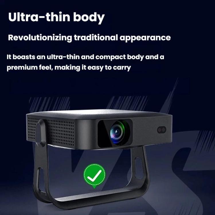 Videoproiettore portatile ultrasottile R6 HD 1080P con autofocus, mini proiettore per uso domestico, US Plug, EU Plug, UK Plug, AU Plug