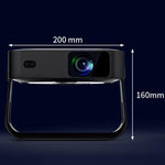 Videoproiettore portatile ultrasottile R6 HD 1080P con autofocus, mini proiettore per uso domestico, US Plug, EU Plug, UK Plug, AU Plug