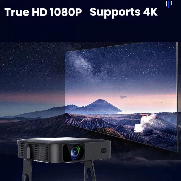 Videoproiettore portatile ultrasottile R6 HD 1080P con autofocus, mini proiettore per uso domestico, US Plug, EU Plug, UK Plug, AU Plug