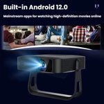 Videoproiettore portatile ultrasottile R6 HD 1080P con autofocus, mini proiettore per uso domestico, US Plug, EU Plug, UK Plug, AU Plug
