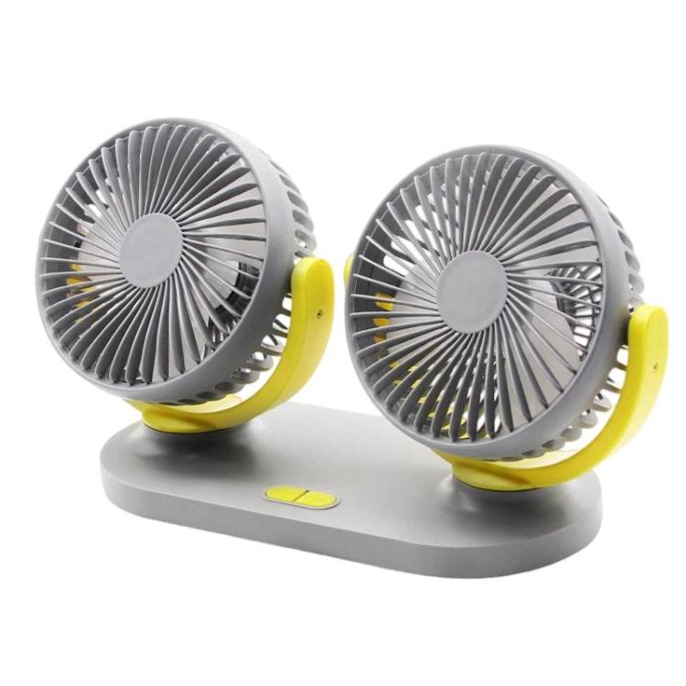 Ventilatore portatile USB doppia testa 8W silenzioso