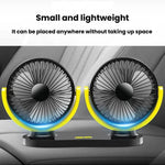 Ventilatore portatile USB doppia testa 8W silenzioso