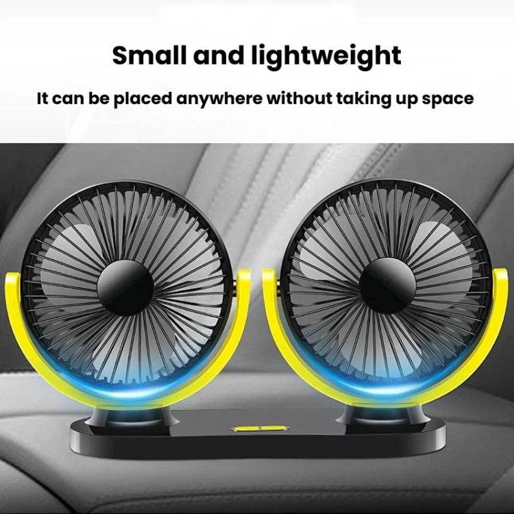 Ventilatore portatile USB doppia testa 8W silenzioso