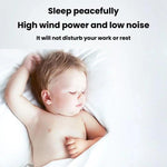 Ventilatore portatile USB doppia testa 8W silenzioso