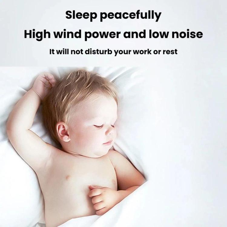 Ventilatore portatile USB doppia testa 8W silenzioso