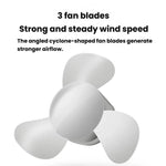 Ventilatore portatile USB doppia testa 8W silenzioso