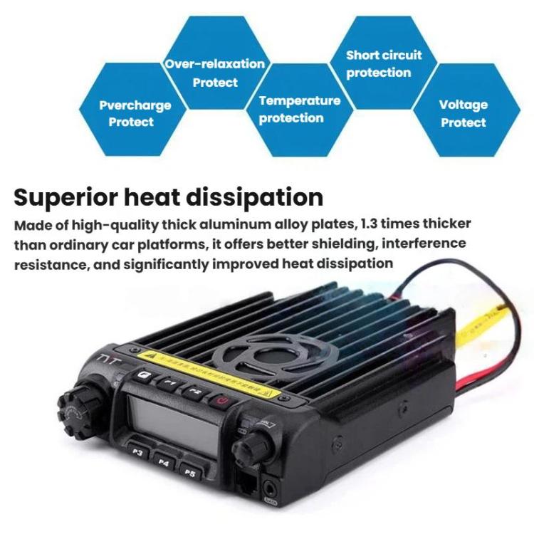 TYT TH-9000D Radio ricetrasmittente wireless ad alta potenza per esterni, portata 1-50 km.