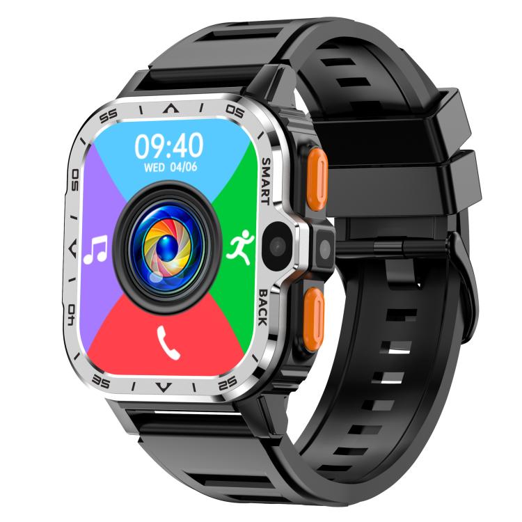 Smartwatch sportivo robusto con slot per scheda SIM 5G e Google Play Store, disponibile nelle versioni eurasiatiche e africane., Black 2+16G, Silver 2+16G, Black 4+64G, Silver 4+64G