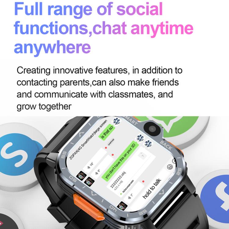 Smartwatch sportivo robusto con slot per scheda SIM 5G e Google Play Store, disponibile nelle versioni eurasiatiche e africane., Black 2+16G, Silver 2+16G, Black 4+64G, Silver 4+64G