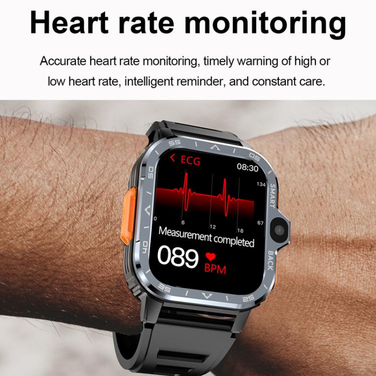 Smartwatch sportivo robusto con slot per scheda SIM 5G e Google Play Store, disponibile nelle versioni eurasiatiche e africane., Black 2+16G, Silver 2+16G, Black 4+64G, Silver 4+64G