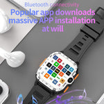 Smartwatch sportivo robusto con slot per scheda SIM 5G e Google Play Store, disponibile nelle versioni eurasiatiche e africane., Black 2+16G, Silver 2+16G, Black 4+64G, Silver 4+64G
