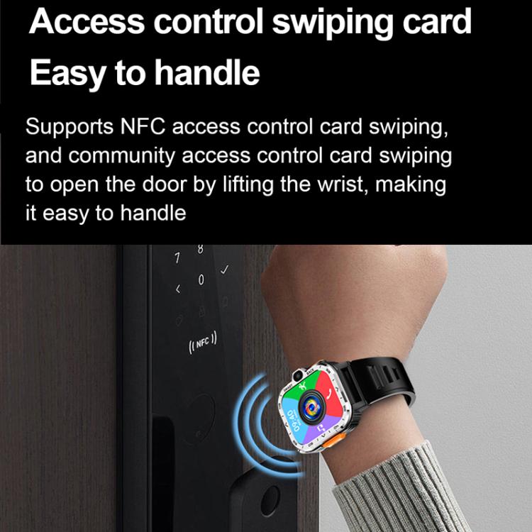Smartwatch sportivo robusto con slot per scheda SIM 5G e Google Play Store, disponibile nelle versioni eurasiatiche e africane., Black 2+16G, Silver 2+16G, Black 4+64G, Silver 4+64G