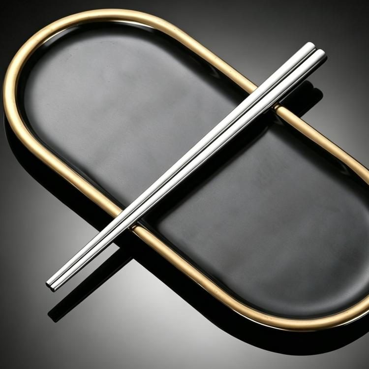 Stoviglie in acciaio inossidabile 304 per uso alimentare, LsCook 24cm Square Chopsticks, LsCook 24cm Square Chopsticks+No. 1 Pointed Spoon