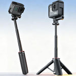 XILETU XS-22 Mini treppiede a scomparsa automatica, bastone per selfie regolabile ed estensibile da 13 a 30 cm per action camera