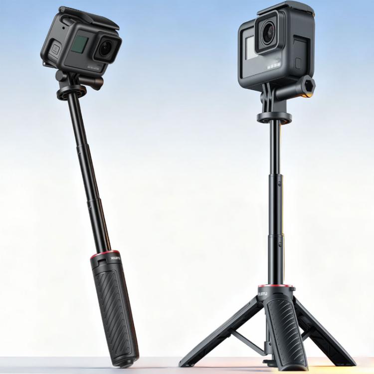 XILETU XS-22 Mini treppiede a scomparsa automatica, bastone per selfie regolabile ed estensibile da 13 a 30 cm per action camera
