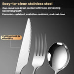 Stoviglie in acciaio inossidabile LsCook, 304 No. 1 Pointed Spoon, 304 No. 1 Fork, 420 Knife, 304 No. 1 Fork+420 Knife, 304 No. 1 Fork+304 No. 1 Pointed Spoon, 304 No. 1 Fork+304 No. 1 Pointed Spoon+420 Knife                                            ...