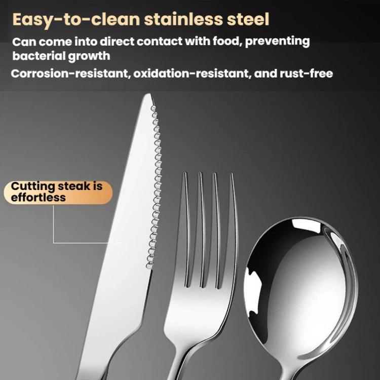 Stoviglie in acciaio inossidabile LsCook, 304 No. 1 Pointed Spoon, 304 No. 1 Fork, 420 Knife, 304 No. 1 Fork+420 Knife, 304 No. 1 Fork+304 No. 1 Pointed Spoon, 304 No. 1 Fork+304 No. 1 Pointed Spoon+420 Knife                                            ...