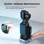 Adattatore a sgancio rapido con supporto magnetico COBONE per DJI Osmo Pocket 3, con foro per vite da 1/4 di pollice e slitta a caldo., CPK-2
