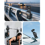 Adattatore a sgancio rapido con supporto magnetico COBONE per DJI Osmo Pocket 3, con foro per vite da 1/4 di pollice e slitta a caldo., CPK-2