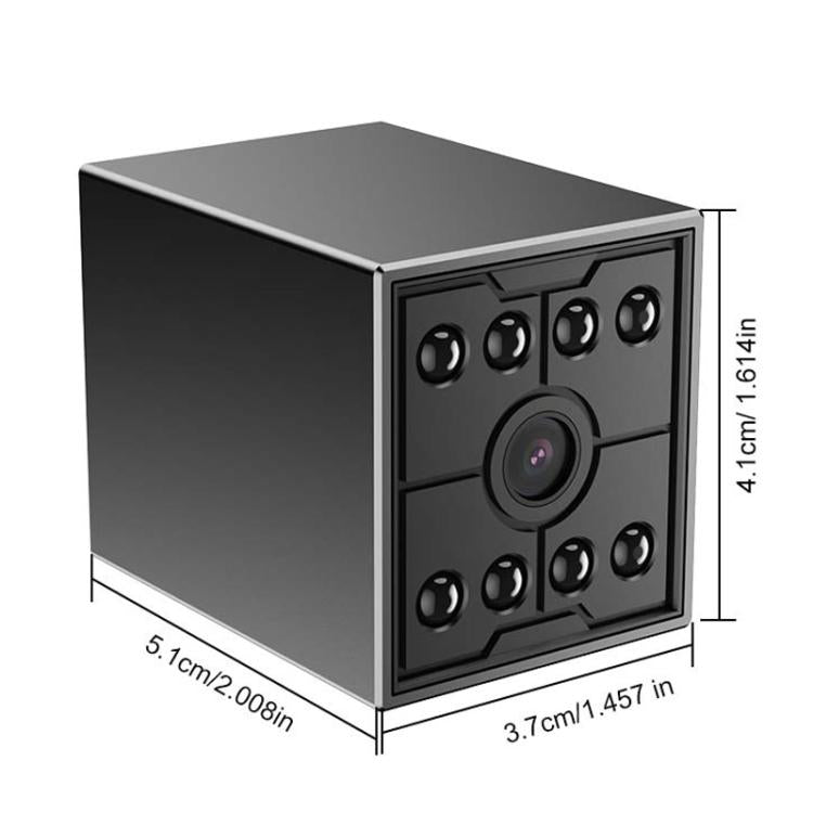 Telecamera wireless M09 Mini HD a infrarossi con visione notturna, rilevamento del movimento e monitoraggio Wi-Fi.