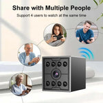 Telecamera wireless M09 Mini HD a infrarossi con visione notturna, rilevamento del movimento e monitoraggio Wi-Fi.