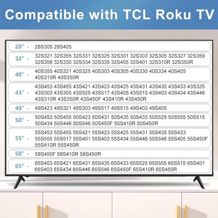 Set 2 basi supporto senza foratura per TV TCL 28-65 pollici