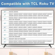 JJ-9248-B-0 Set di 2 basi di supporto senza foratura per TV TCL Roku da 28 / 32 / 40 / 43 / 49 / 50 / 55 / 58 / 65 pollici