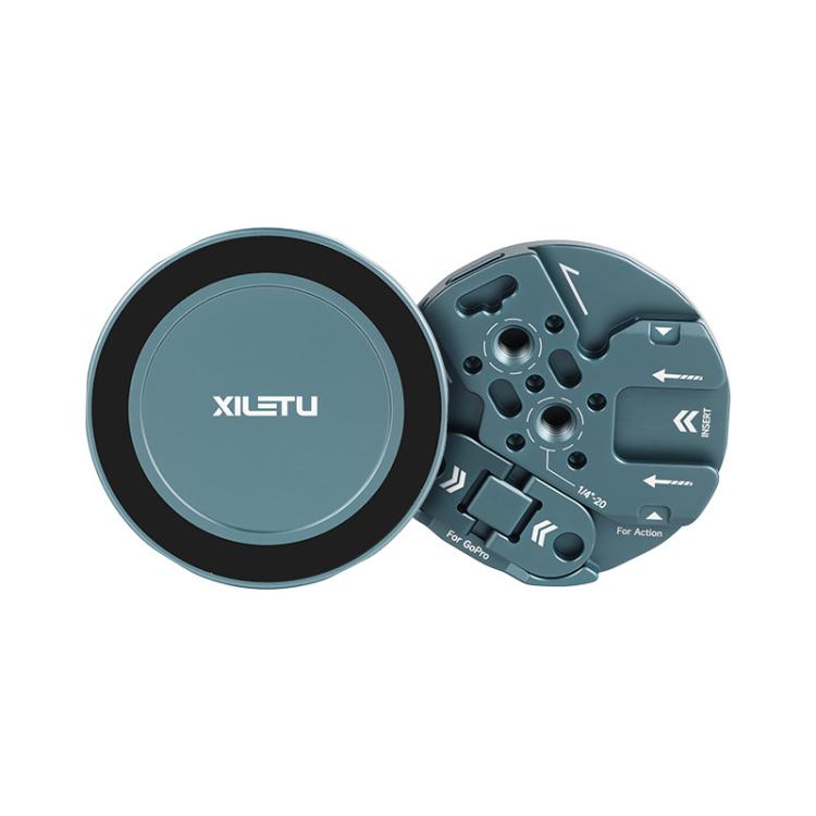 Supporto magnetico multifunzione per smartphone XILETU con vite da 1/4 di pollice, compatibile con ARRI, GoPro, action cam, slitta a caldo e interfacce NATO., MI-1, MI-1+XJ-28 Bracket, MI-1+MC-22S Gimbal+XT-18S Tripod