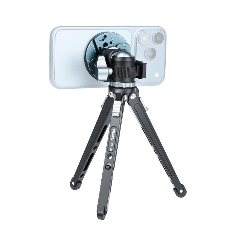 Supporto magnetico multifunzione per smartphone XILETU con vite da 1/4 di pollice, compatibile con ARRI, GoPro, action cam, slitta a caldo e interfacce NATO., MI-1, MI-1+XJ-28 Bracket, MI-1+MC-22S Gimbal+XT-18S Tripod