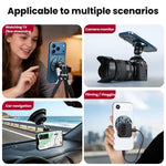 Supporto magnetico multifunzione per smartphone XILETU con vite da 1/4 di pollice, compatibile con ARRI, GoPro, action cam, slitta a caldo e interfacce NATO., MI-1, MI-1+XJ-28 Bracket, MI-1+MC-22S Gimbal+XT-18S Tripod