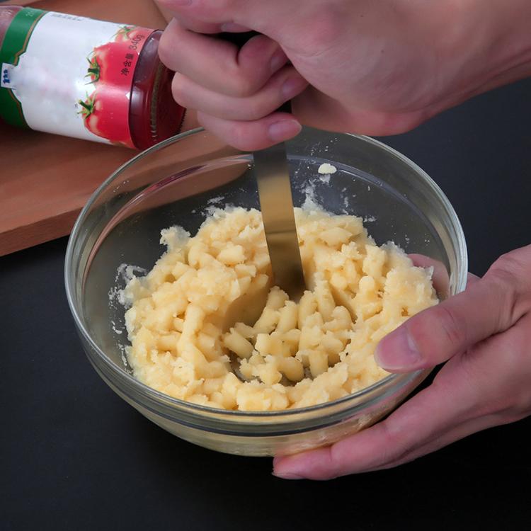 Schiacciapatate LsCook in acciaio inox 304 con manico in silicone