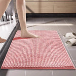 Tappetino da bagno in ciniglia a pelo corto, assorbente e antiscivolo, resistente alle macchie., 40x60cm, 50x80cm, 60x90cm, 60x150cm