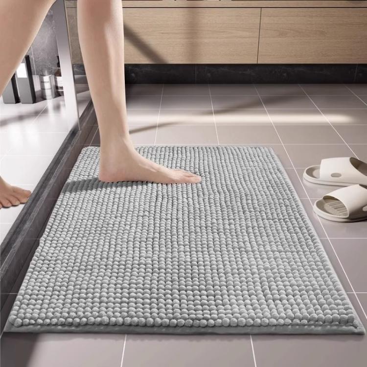 Tappetino da bagno in ciniglia a pelo corto, assorbente e antiscivolo, resistente alle macchie., 40x60cm, 50x80cm, 60x90cm, 60x150cm
