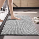 Tappetino da bagno in ciniglia a pelo corto, assorbente e antiscivolo, resistente alle macchie., 40x60cm, 50x80cm, 60x90cm, 60x150cm