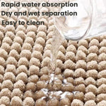 Tappetino da bagno in ciniglia a pelo corto, assorbente e antiscivolo, resistente alle macchie., 40x60cm, 50x80cm, 60x90cm, 60x150cm