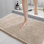 Tappetino da bagno in ciniglia a pelo corto, assorbente e antiscivolo, resistente alle macchie., 40x60cm, 50x80cm, 60x90cm, 60x150cm