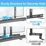 JJ-9452-B-0 Supporto da parete per soundbar lunga senza foratura e collegamento TV, JJ-9452-B-0
