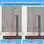 JJ-9452-B-0 Supporto da parete per soundbar lunga senza foratura e collegamento TV, JJ-9452-B-0