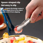 Pinza per ghiaccio in acciaio inox 304 con clip per cubetti di zucchero, LsCook Small Round Head