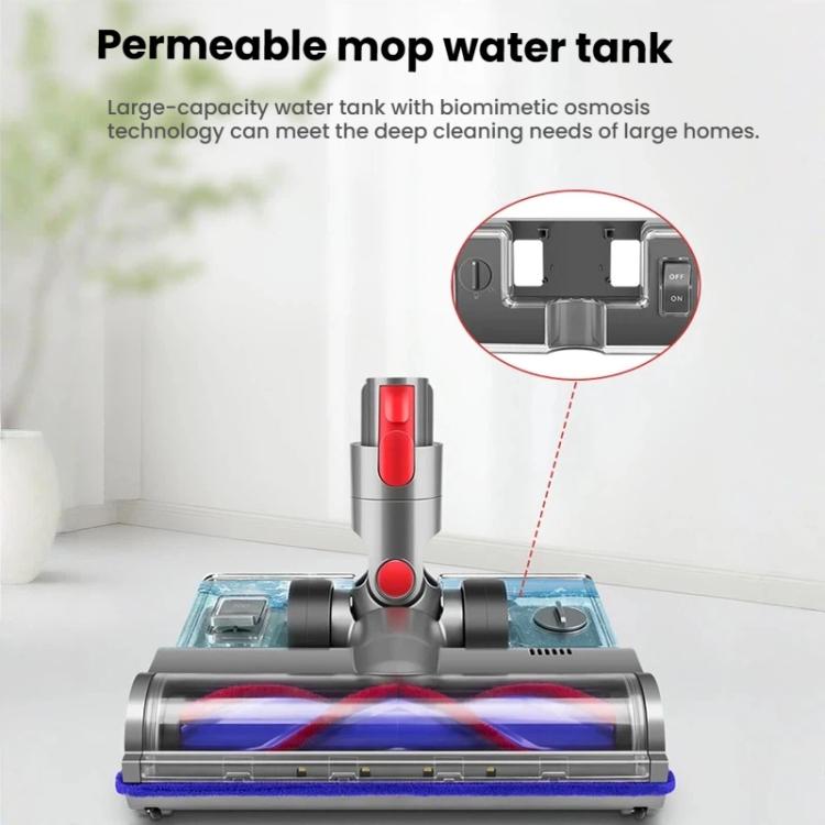 Per Dyson V7/V8/V10/V11/V15/G5 Spazzola per pavimenti a trasmissione diretta con serbatoio dell'acqua e panno per la pulizia, Water Tank