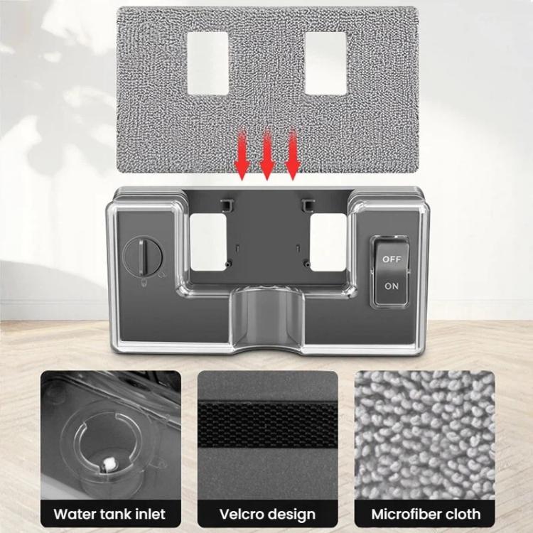 Per Dyson V7/V8/V10/V11/V15/G5 Spazzola per pavimenti a trasmissione diretta con serbatoio dell'acqua e panno per la pulizia, Water Tank