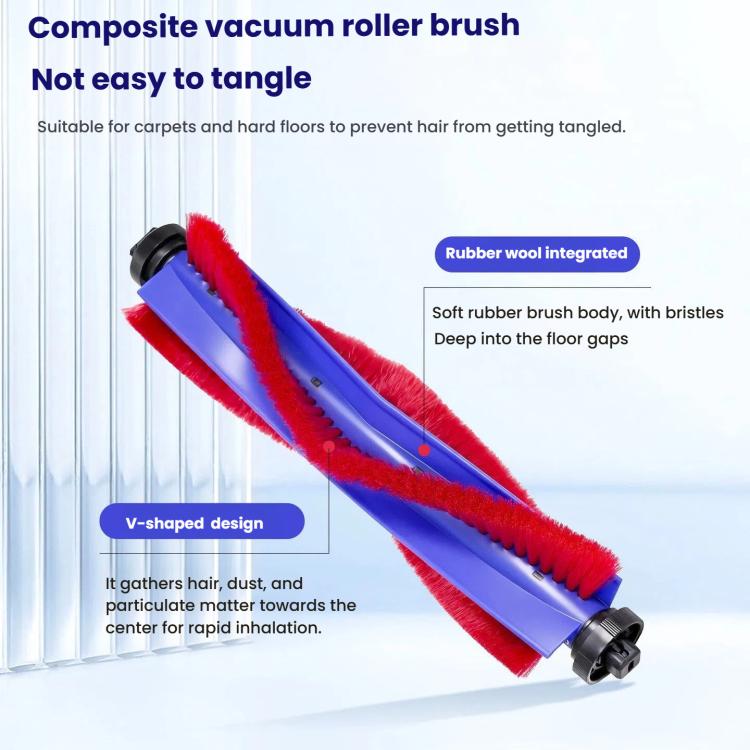 Ricambi per l'aspirapolvere robot Dyson Spot+Scrub AI, Main Brush, 1pair Side Brush
