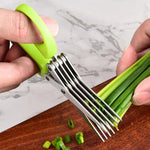 Forbici da cucina multifunzione LsCook in acciaio inossidabile con lame multiple per cipollotti, Cardboard Packaging 3-layer, Cardboard Packaging 5-layer