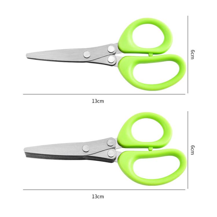 Forbici da cucina multifunzione LsCook in acciaio inossidabile con lame multiple per cipollotti, Cardboard Packaging 3-layer, Cardboard Packaging 5-layer