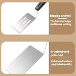 Spatola in acciaio inossidabile LsCook per torte e pizza, Solid Square, Hollow Square, Triangular