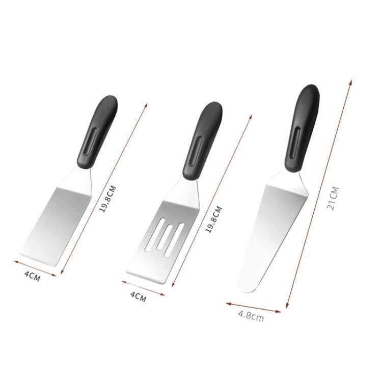 Spatola in acciaio inossidabile LsCook per torte e pizza, Solid Square, Hollow Square, Triangular