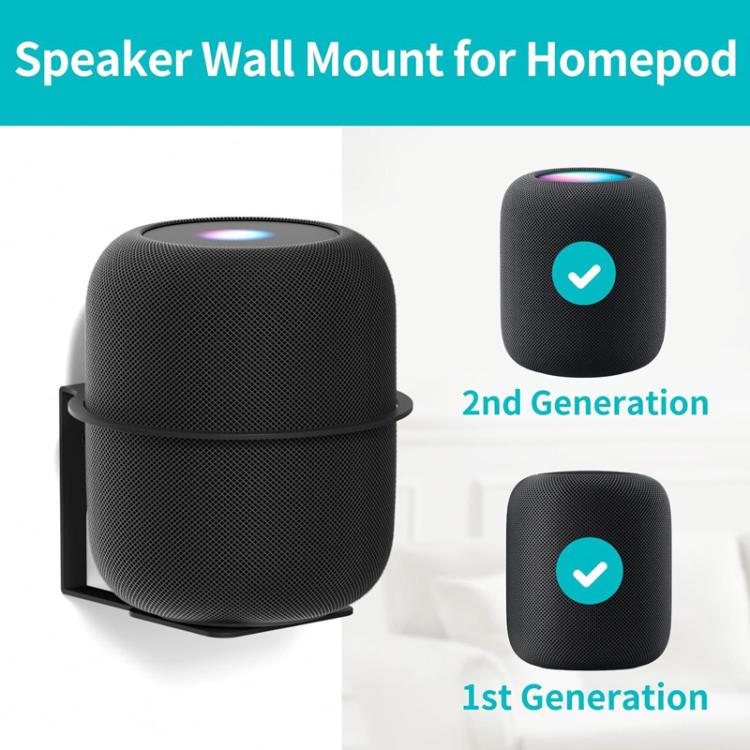 JJ-9214 Supporto per altoparlante da parete per Apple HomePod 2 / HomePod