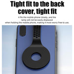 Lampada portatile magnetica per cellulare, ideale per la lettura notturna e la protezione degli occhi.